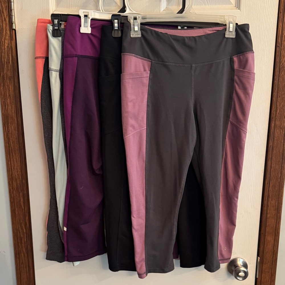 5p Set Marika Sports Colorful Activewear Leggings Set‎ size Medium